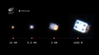 Imagery from the Starfish Space/Impulse Space Remora mission, during which one Mira spacecraft approached within a mere 4,100 feet (1,250 meters) of another.