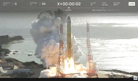 A Japanese H3 rocket launches the Michibiki 5 navigation satellite from Tanegashima Space Center on Dec. 21, 2025. The rocket suffered a problem with its second stage, resulting in a failure.